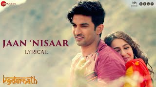 Jaan Nisaar Hindi| Arijit Singh Lyrics